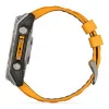 Garmin Fenix 8 51mm AMOLED Sapphire Titanium w. Spark Orange/Graphite Silicone Band (010-02905-10/11/53)