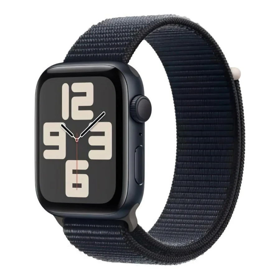 Apple Watch SE 2 GPS 44mm Midnight Aluminium Case with Midnight Sport Loop (MREA3)