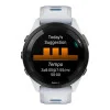 Garmin Forerunner 265 Black Bezel w. Whitestone Case and Whitestone/Tidal Blue S. Band (010-02810-01/11/51)