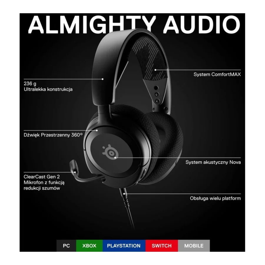 SteelSeries Arctis Nova 1 Black (61606)