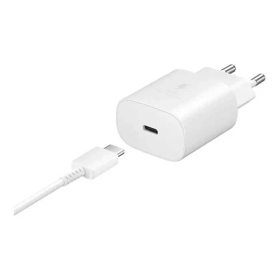 Samsung 25W PD Power Adapter (with Type-C cable) White (EP-TA800XWE) (EU)