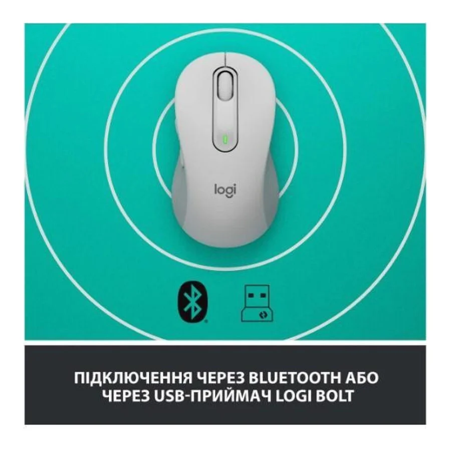 Logitech Signature M650 L Wireless Mouse Off-White (910-006238)