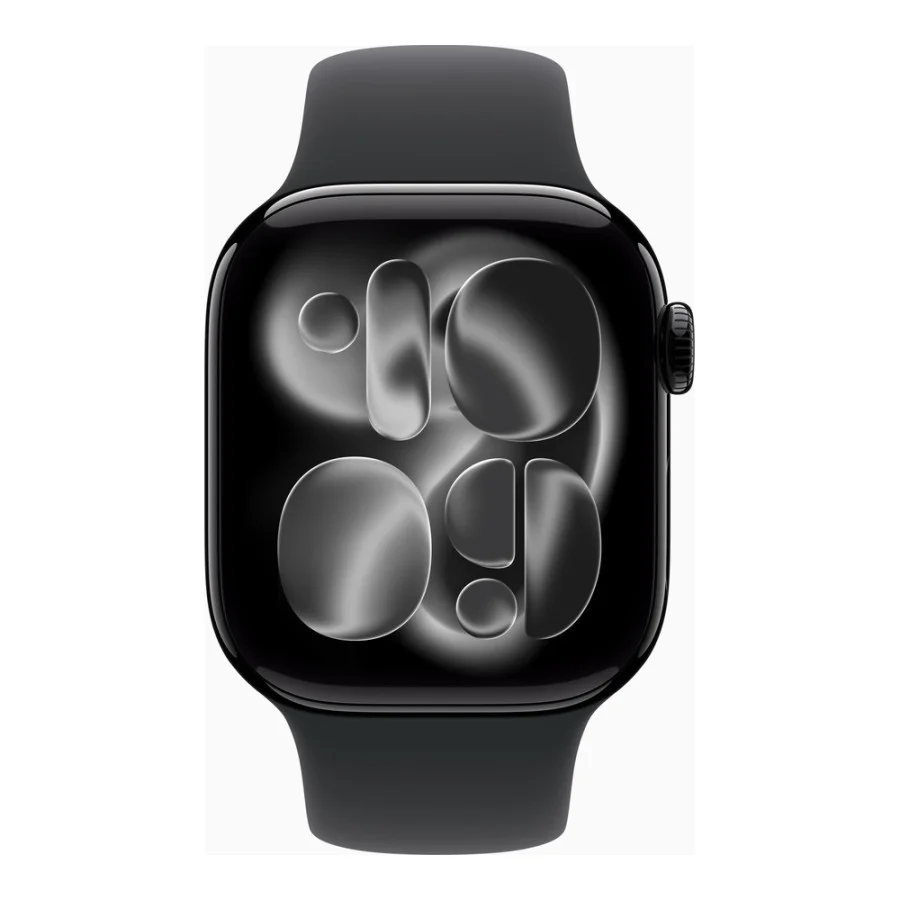 Apple Watch Series 11 GPS + Cellular 42mm Jet Black Alu. Case w. Black S. Band - S/M (MF834)