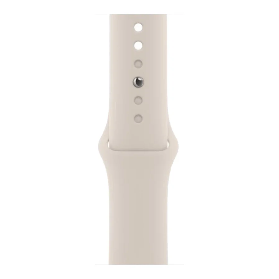 Apple Watch Series 8 GPS 41mm Starlight Aluminum Case w. Starlight S. Band - S/M (MNU93)