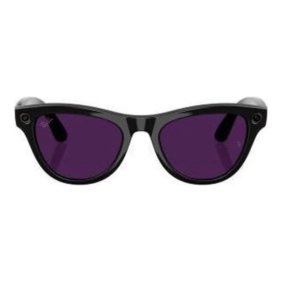 Ray-Ban Meta Skyler Gen 2 St. Shiny Black Frame/Clear to Amethyst Transitions Lenses (RW4014 601/CH 52-20)