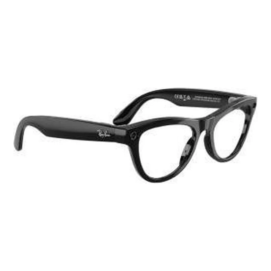 Ray-Ban Meta Skyler Gen 2 St. Shiny Black Frame/Clear to Amethyst Transitions Lenses (RW4014 601/CH 52-20)