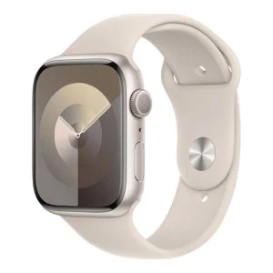 Apple Watch Series 9 GPS 41mm Starlight Aluminum Case w. Starlight Sport Band - M/L (MR8U3)