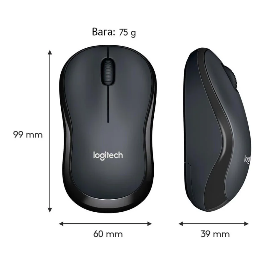 Logitech M220 Silent Dark Gray (910-004878, 910-004895)