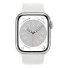 Apple Watch Series 8 GPS 45mm Silver Aluminum Case with White S. Band - S/M (MP6P3/MP6T3)
