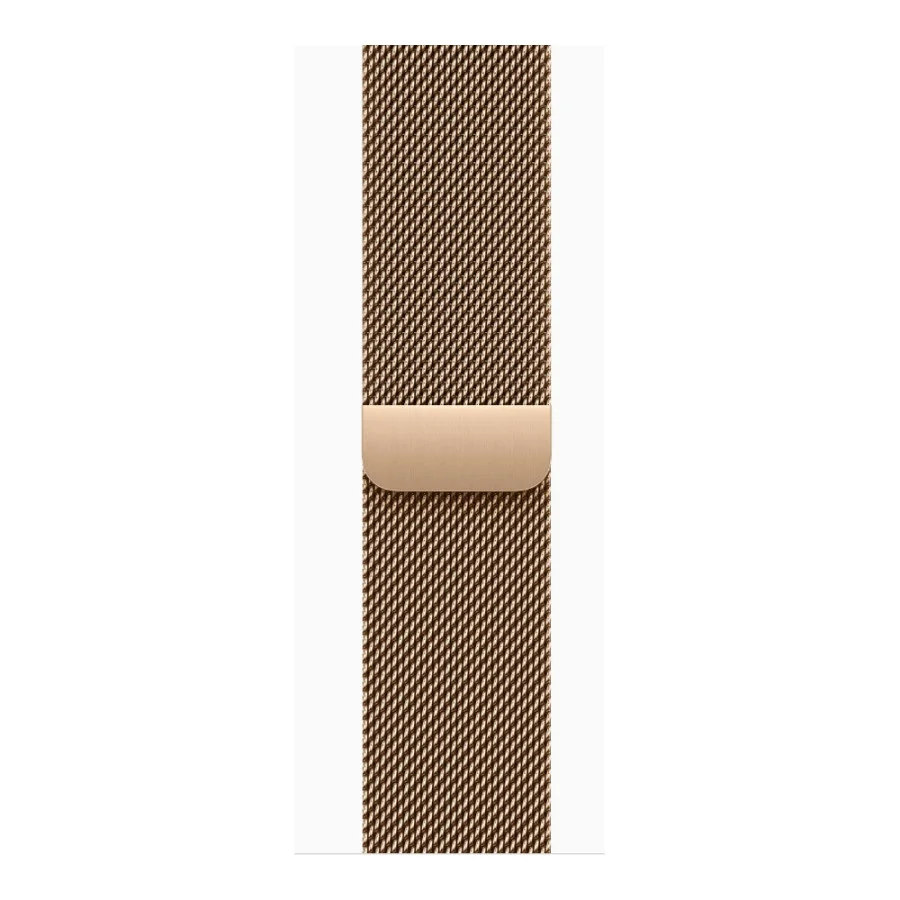 Apple Watch Series 10 GPS + Cellular 42mm Gold Titanium Case w. Gold Milanese Loop (MX083)