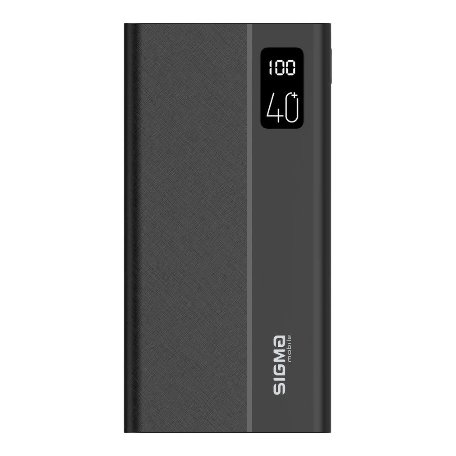 Sigma mobile X-power SI40A3QL 40000 mAh Type-C PD20W QC22,5W Black (UA)
