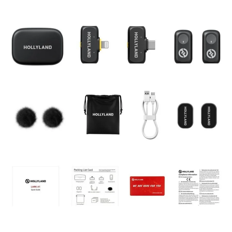 Hollyland LARK A1 Combo (2TX+Lightning RX+USB-C RX) Space Gray