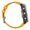 Garmin Fenix 8 51mm AMOLED Sapphire Titanium w. Spark Orange/Graphite Silicone Band (010-02905-10/11/53)