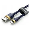 Baseus cafule Cable USB For iP 2.4A 1m Gold+Blue (CALKLF-BV3)