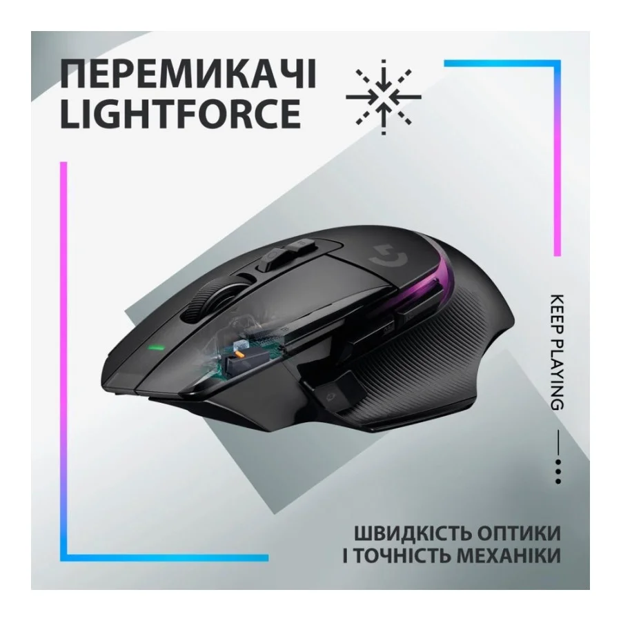 Logitech G502 X PLUS Black (910-006162, 910-006164, 910-006163)