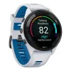 Garmin Forerunner 265 Black Bezel w. Whitestone Case and Whitestone/Tidal Blue S. Band (010-02810-01/11/51)