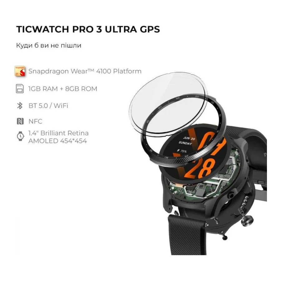 Mobvoi TicWatch Pro 3 Ultra GPS Shadow Black