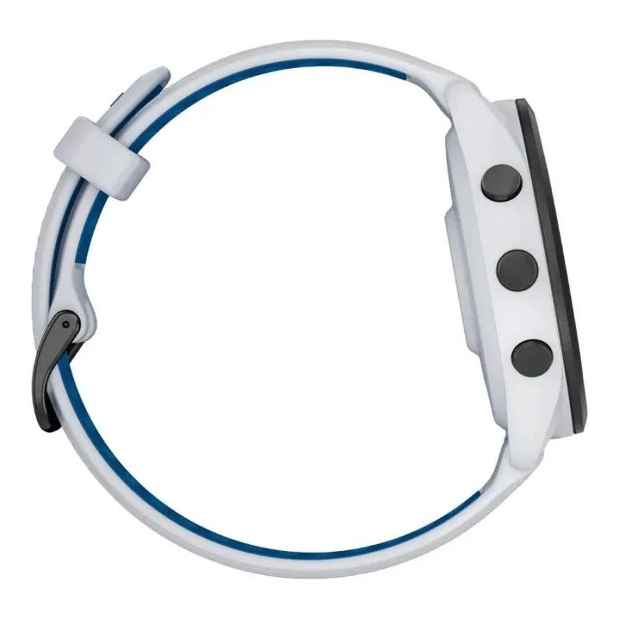 Garmin Forerunner 265 Black Bezel w. Whitestone Case and Whitestone/Tidal Blue S. Band (010-02810-01/11/51)