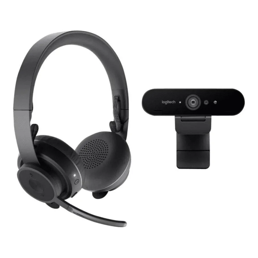 Logitech Brio 4K Webcam & Zone Wireless Headset (991-000344)