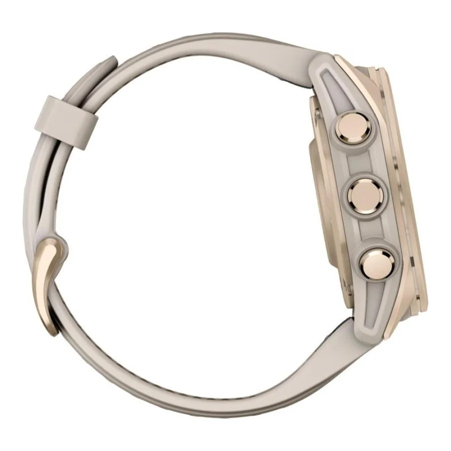 Garmin Fenix 8 43mm AMOLED Sapphire Soft Gold w. Fog Gray/Dark Sandstone S. Band (010-02903-10/11/18)