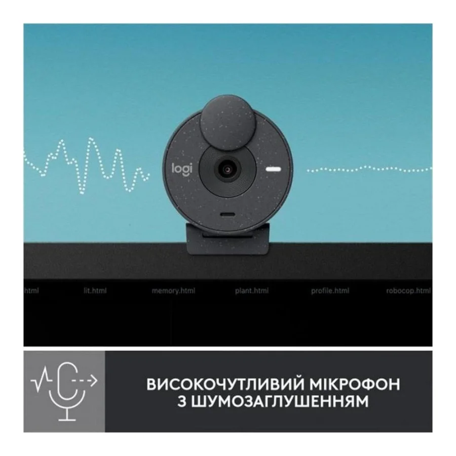 Logitech Brio 300 FHD Graphite (960-001436, 960-001437)