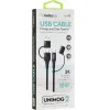 Кабель USB Gelius Pro Unimog 2 GP-UC106 4in1 USB-A/Type to Type-C/Lightning (Black)