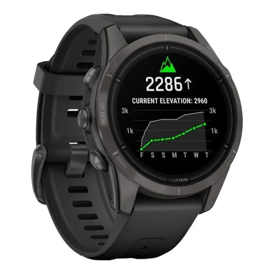 Garmin Epix Pro Gen 2 Sapphire 42mm Carbon G. DLC Ti. with Black Band (010-02802-14/15)