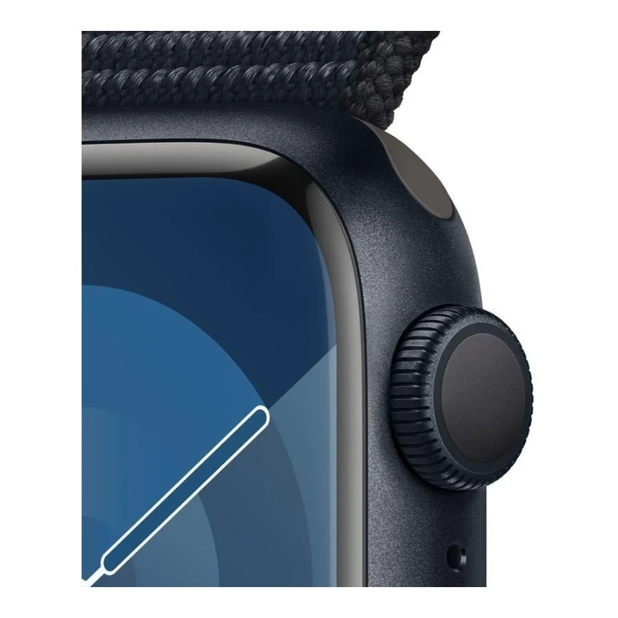 Apple Watch Series 9 GPS 41mm Midnight Aluminum Case w. Midnight Sport Loop (MR8Y3)