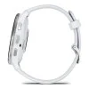Garmin Venu 3 Silver Stainless Steel Bezel with Whitestone Case and Silicone Band (010-02784-00/50)