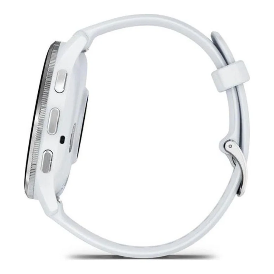Garmin Venu 3 Silver Stainless Steel Bezel with Whitestone Case and Silicone Band (010-02784-00/50)