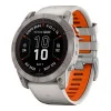 Garmin Fenix 7X Pro Sapphire Solar Titanium w. Fog Gray/Ember O. Band (010-02778-14/15/64)