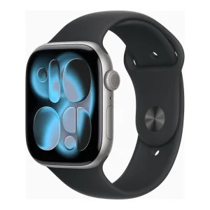 Apple Watch Series 11 GPS 46mm Space Grey Alu. Case w. Black S. Band - S/M (MEV04)