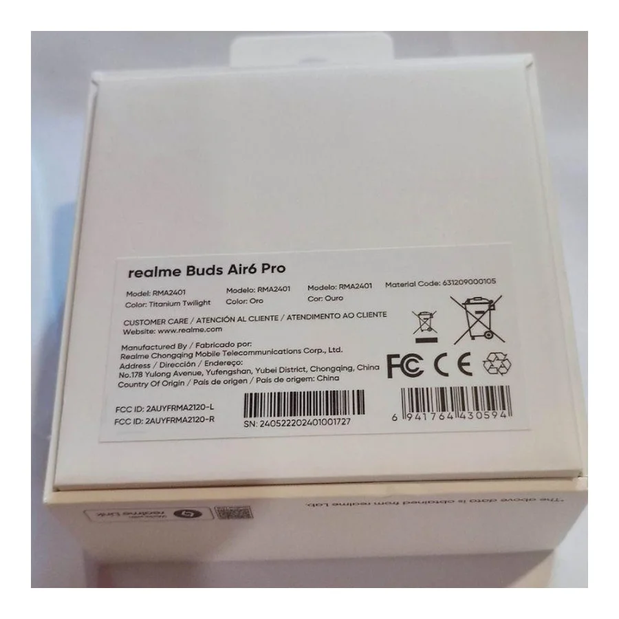 realme Buds Air 6 Pro Titanium Twilight