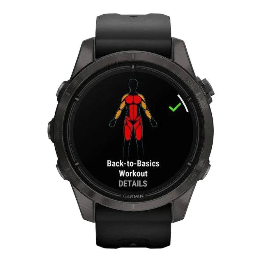 Garmin Epix Pro Gen 2 Sapphire 42mm Carbon G. DLC Ti. with Black Band (010-02802-14/15)