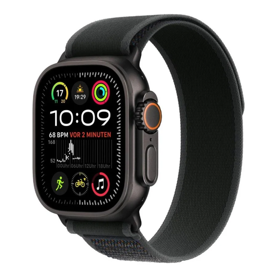 Apple Watch Ultra 2 GPS + Cellular 49mm Black Titan. Case w. Black Trail Loop - M/L (MX4V3)