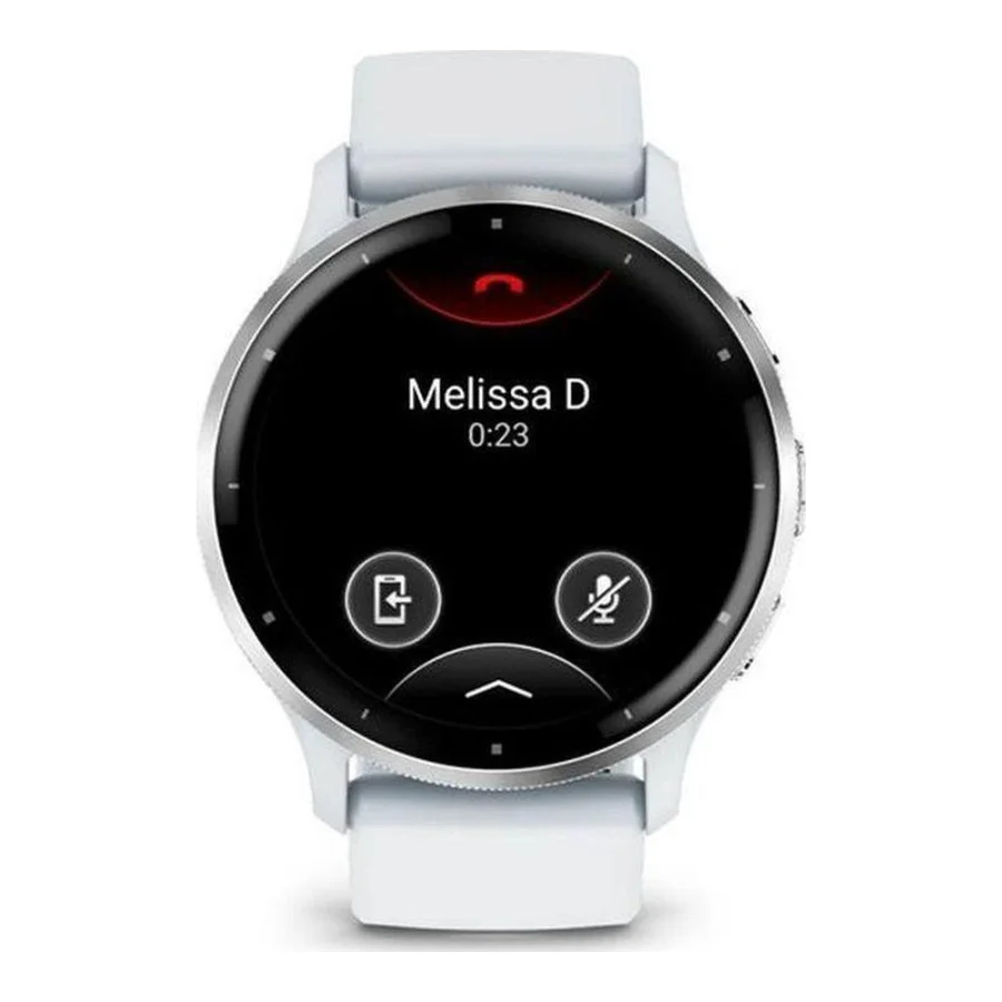 Garmin Venu 3 Silver Stainless Steel Bezel with Whitestone Case and Silicone Band (010-02784-00/50)