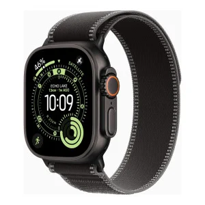 Apple Watch Ultra 3 GPS + Cellular 49mm Black Tit. Case w. Black/Charcoal Trail Loop - M/L (MF1H4)