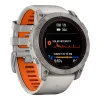 Garmin Fenix 7X Pro Sapphire Solar Titanium w. Fog Gray/Ember O. Band (010-02778-14/15/64)