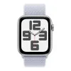 Apple Watch SE 2 GPS 40mm Silver Aluminium Case w. Blue Cloud Sport Loop (MXEE3)