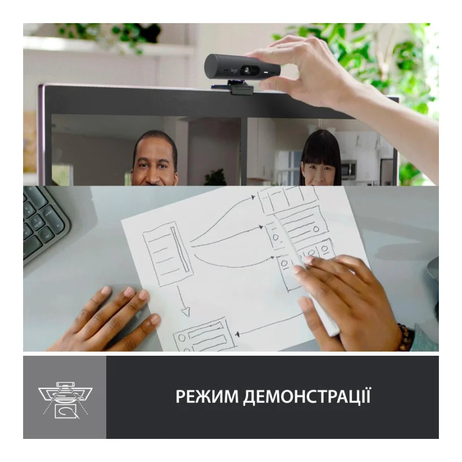 Logitech Brio 500 Graphite (960-001422,960-001493, 960-001423)