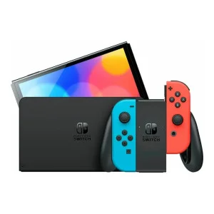 Nintendo Switch OLED with Neon Blue and Neon Red Joy-Con (045496453442)
