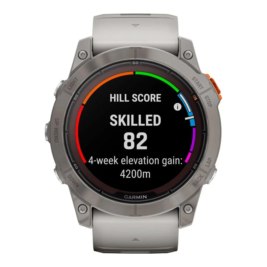 Garmin Fenix 7X Pro Sapphire Solar Titanium w. Fog Gray/Ember O. Band (010-02778-14/15/64)