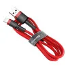 Baseus cafule Cable USB For lightning 2.4A 1M Red+Red (CALKLF-B09)
