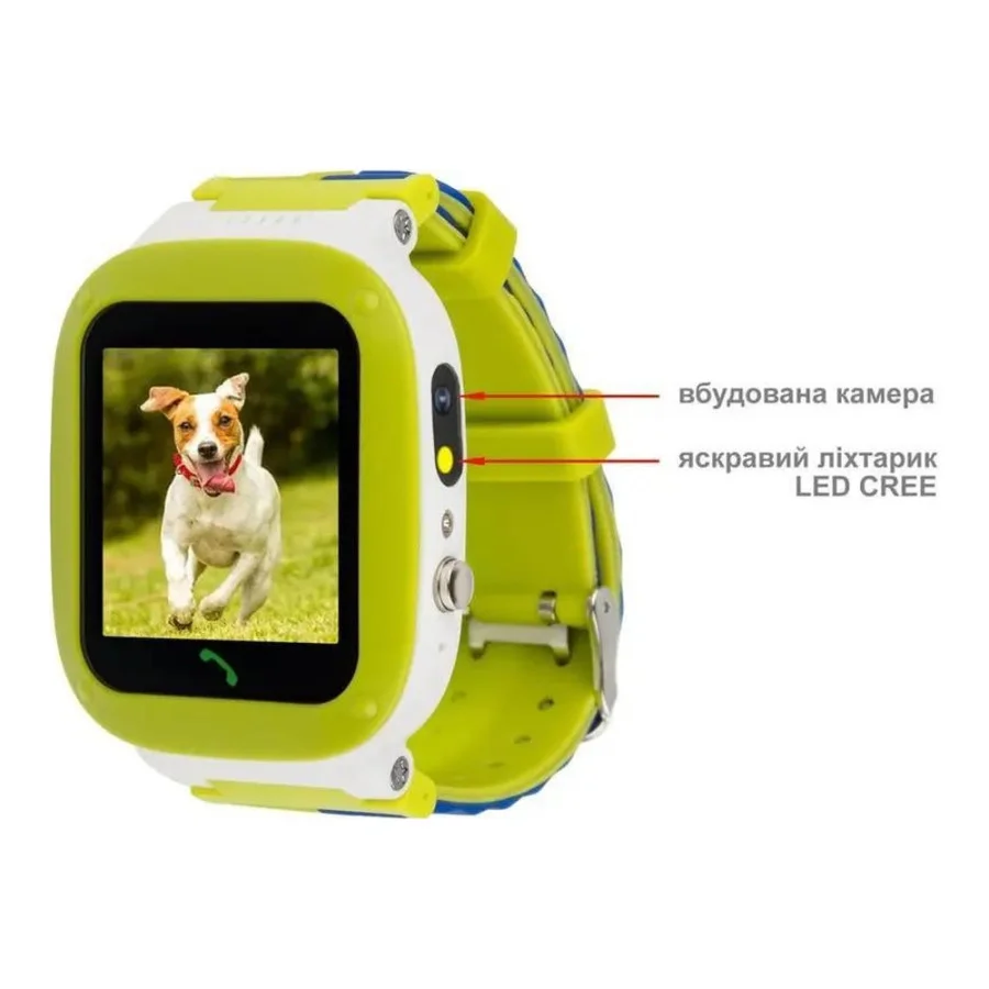 AmiGo GO004 Splashproof Camera+LED Green (UA)