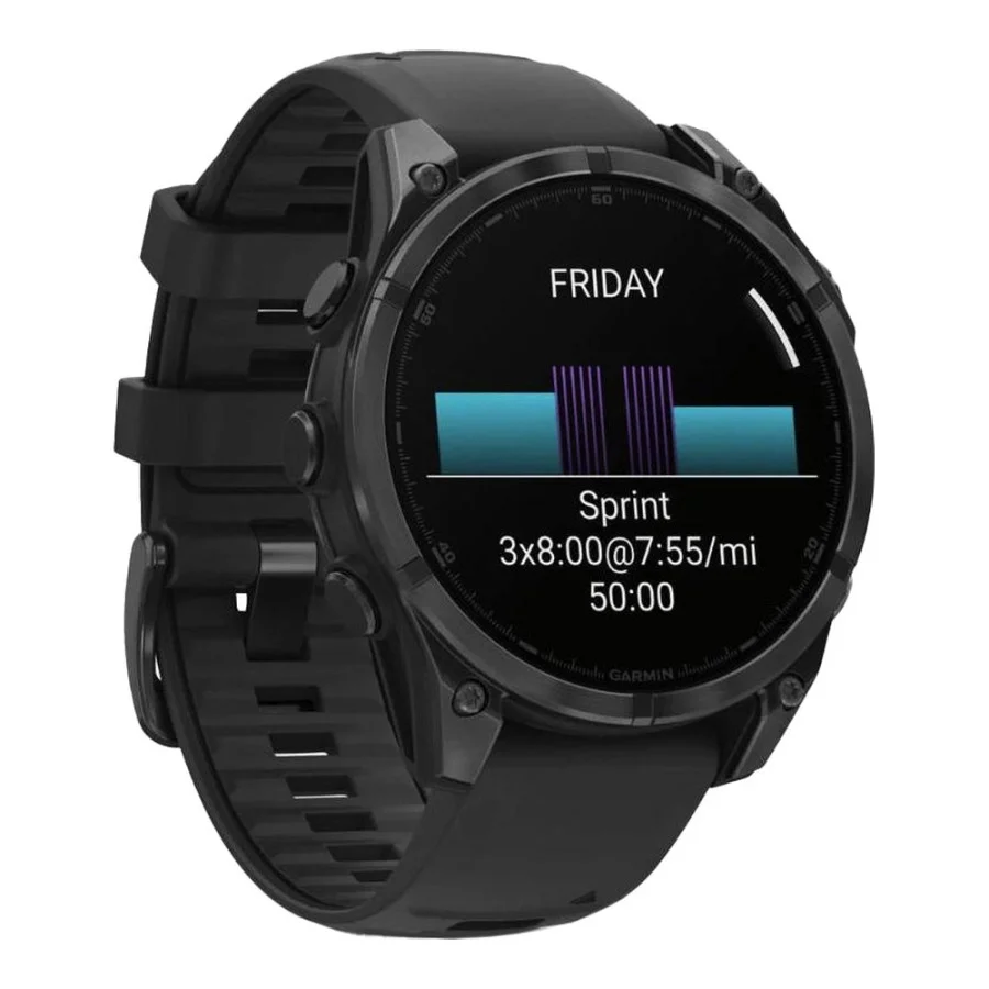 Garmin Fenix 8 51mm AMOLED Slate Gray with Black Silicone Band (010-02905-00)