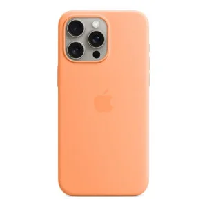 Apple iPhone 15 Pro Max Silicone Case with MagSafe - Orange Sorbet (MT1W3) (OEM)