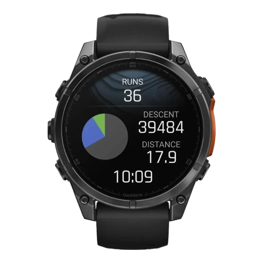 Garmin Fenix 8 51mm AMOLED Slate Gray with Black Silicone Band (010-02905-00)