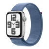 Apple Watch SE 2 GPS 44mm Silver Aluminium Case with Winter Blue Sport Loop (MREF3)