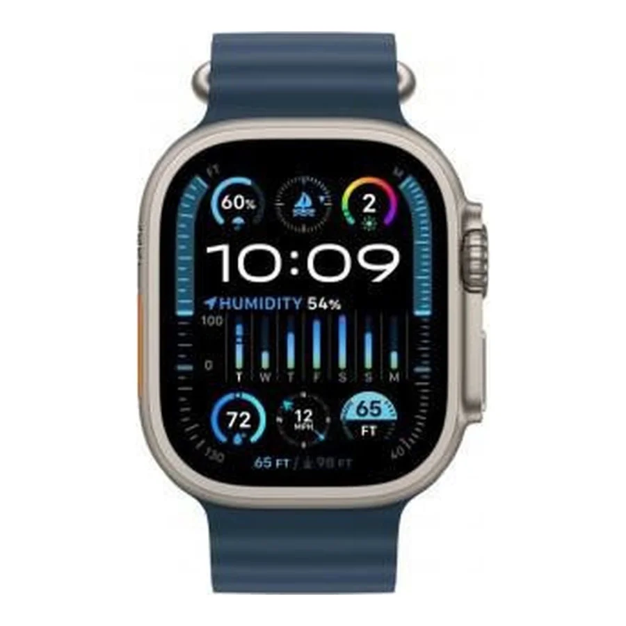 Apple Watch Ultra 2 GPS + Cellular 49mm Titanium Case with Blue Ocean Band (MREG3)