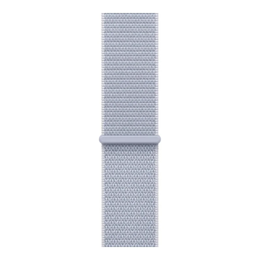 Apple Watch SE 2 GPS 40mm Silver Aluminium Case w. Blue Cloud Sport Loop (MXEE3)